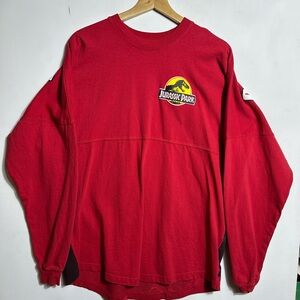 Jurassic Park Spirit Jersey Red Long Sleeve Tee